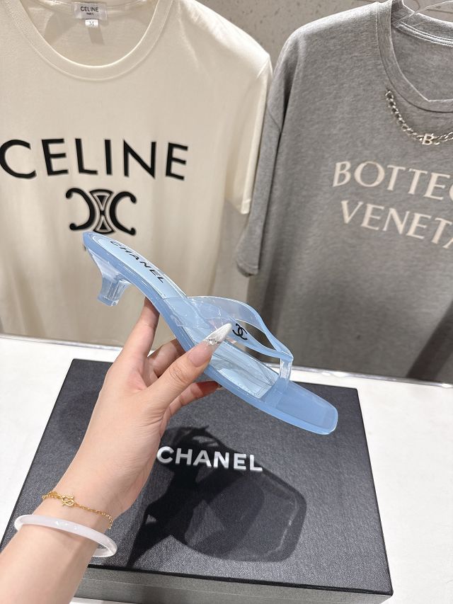 CC original PVC 35mm mules CH00513