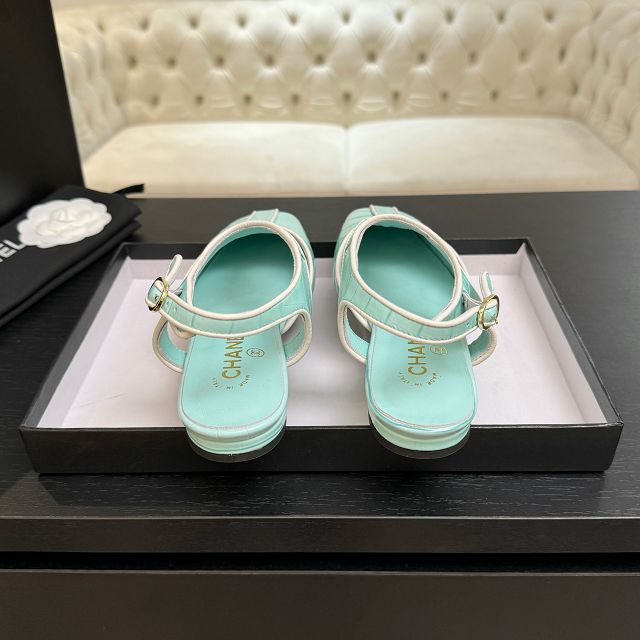 CC original crocodile calfskin slingbacks CH00517