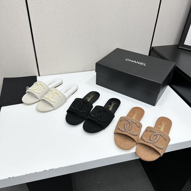 CC original fabric mules CH00512