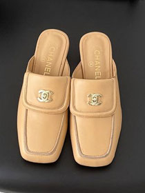 CC original lambskin 35mm mules CH00495