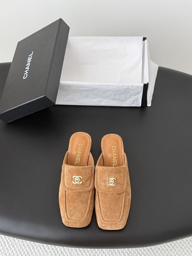 CC original lambskin 35mm mules CH00495