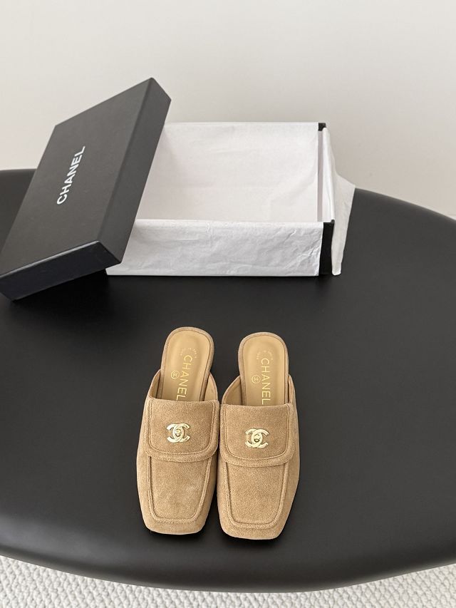 CC original lambskin 35mm mules CH00495