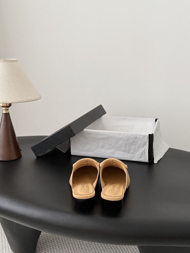 CC original lambskin 35mm mules CH00495