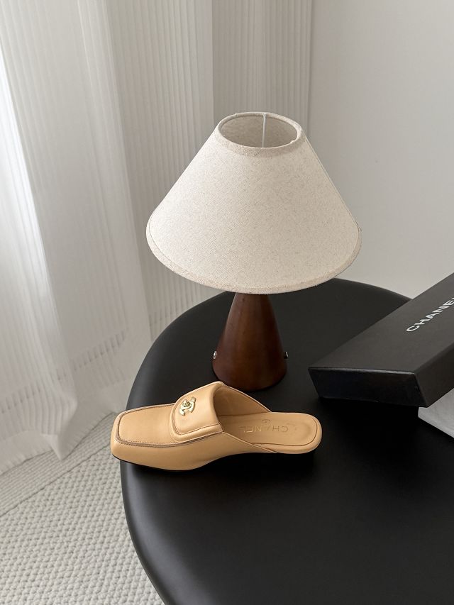 CC original lambskin 35mm mules CH00495