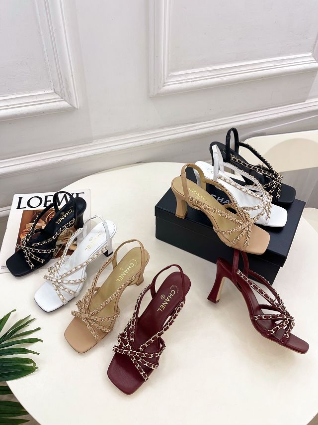 CC original lambskin 80mm sandals CH00499