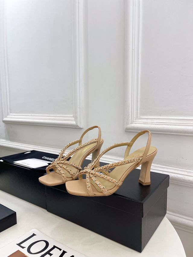 CC original lambskin 80mm sandals CH00499