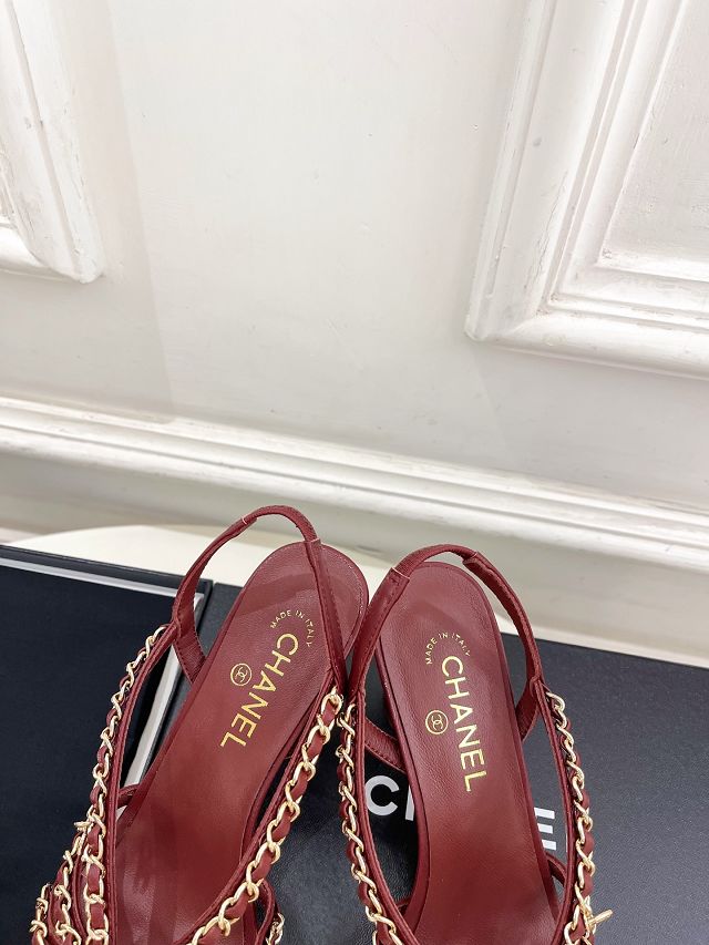 CC original lambskin 80mm sandals CH00499