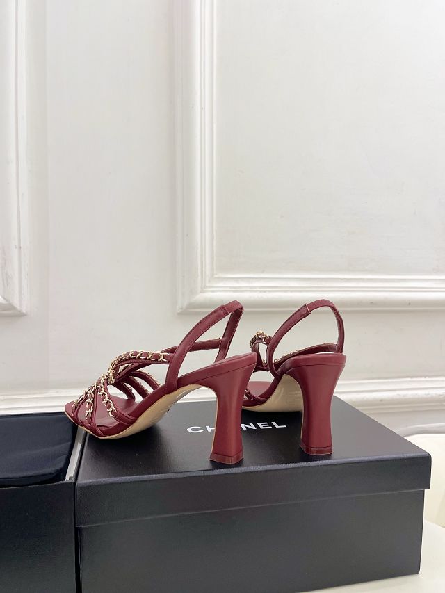 CC original lambskin 80mm sandals CH00499