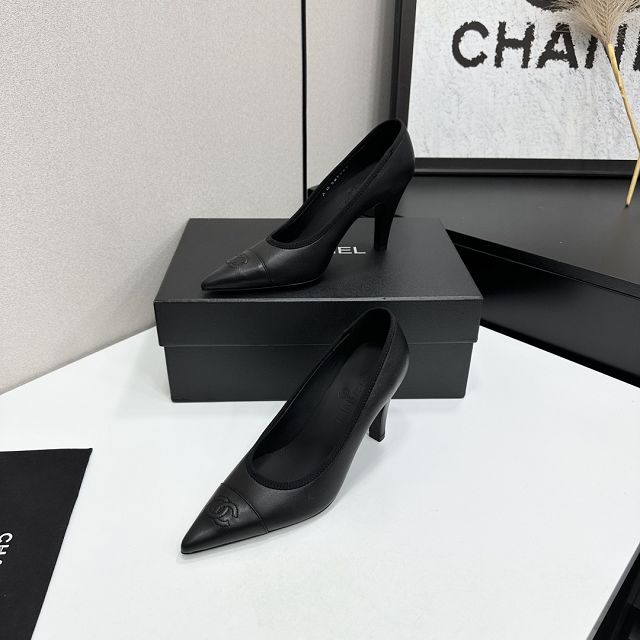 CC original lambskin 90mm pumps CH00504