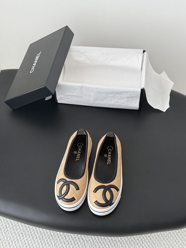 CC original lambskin ballet flats CH00497