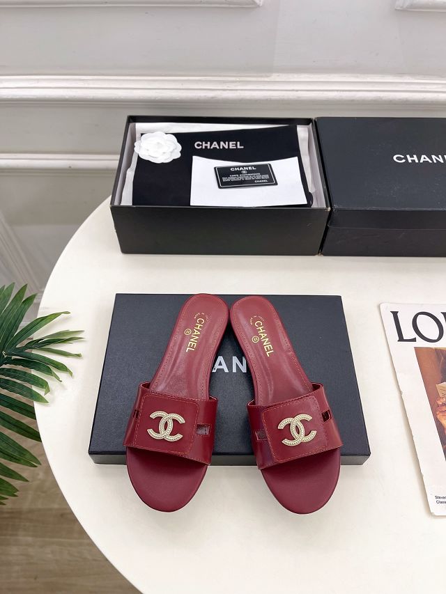 CC original lambskin mules CH00496