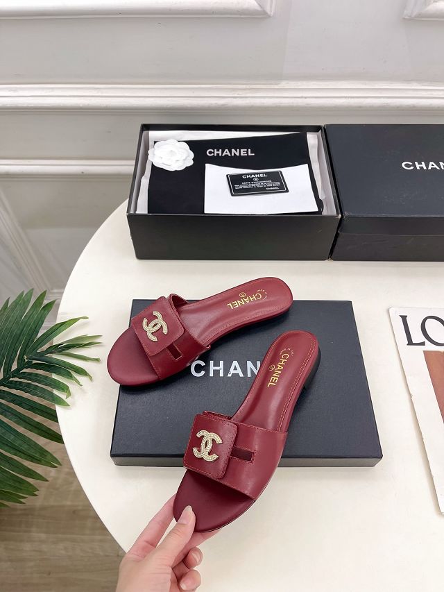 CC original lambskin mules CH00496