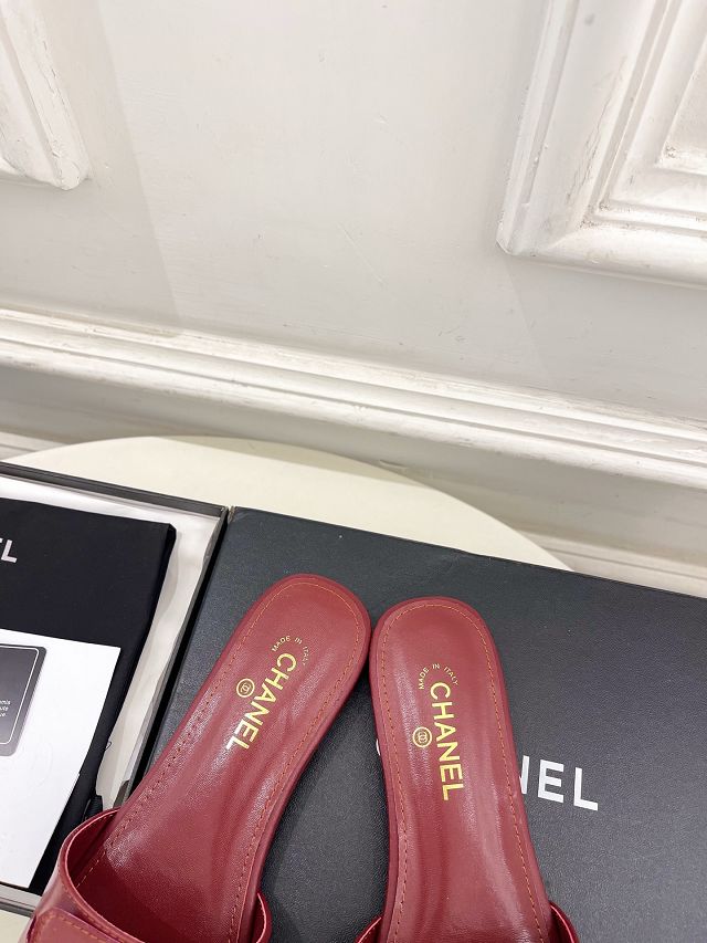 CC original lambskin mules CH00496