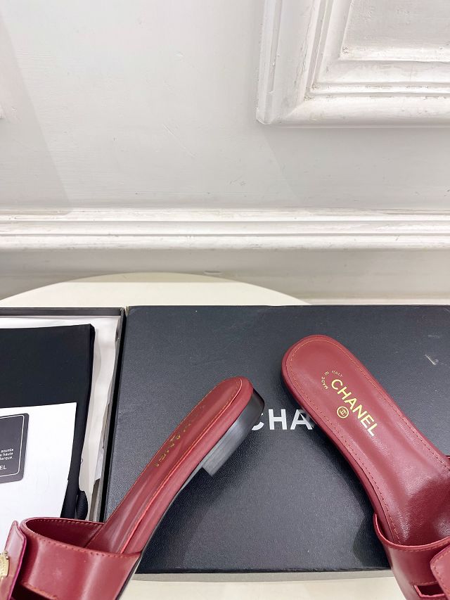 CC original lambskin mules CH00496