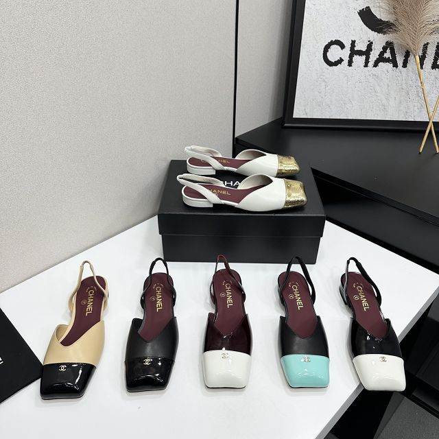 CC original lambskin slingbacks CH00508