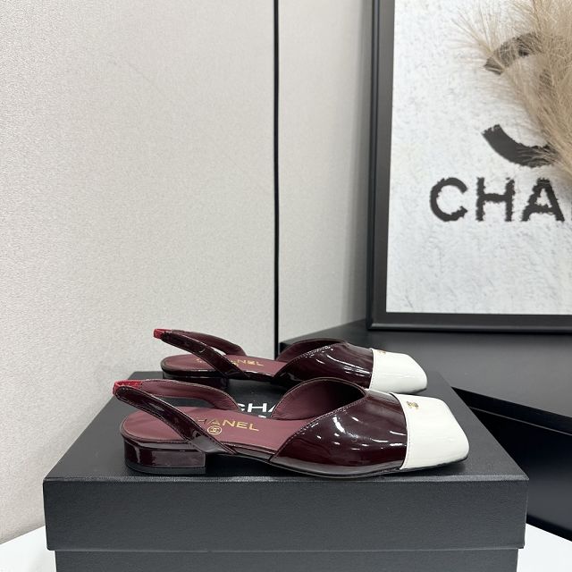 CC original lambskin slingbacks CH00508