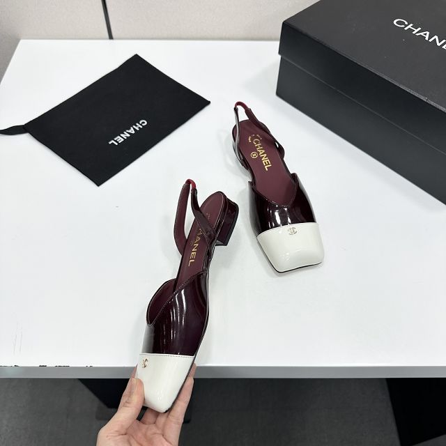 CC original lambskin slingbacks CH00508