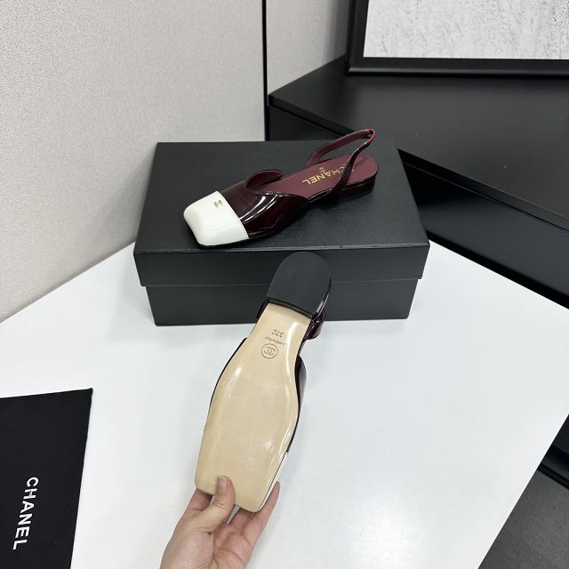 CC original lambskin slingbacks CH00508