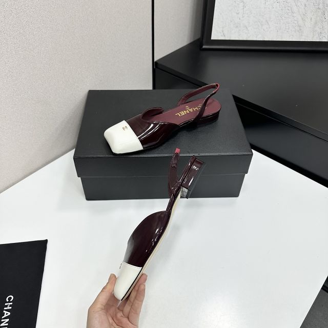 CC original lambskin slingbacks CH00508