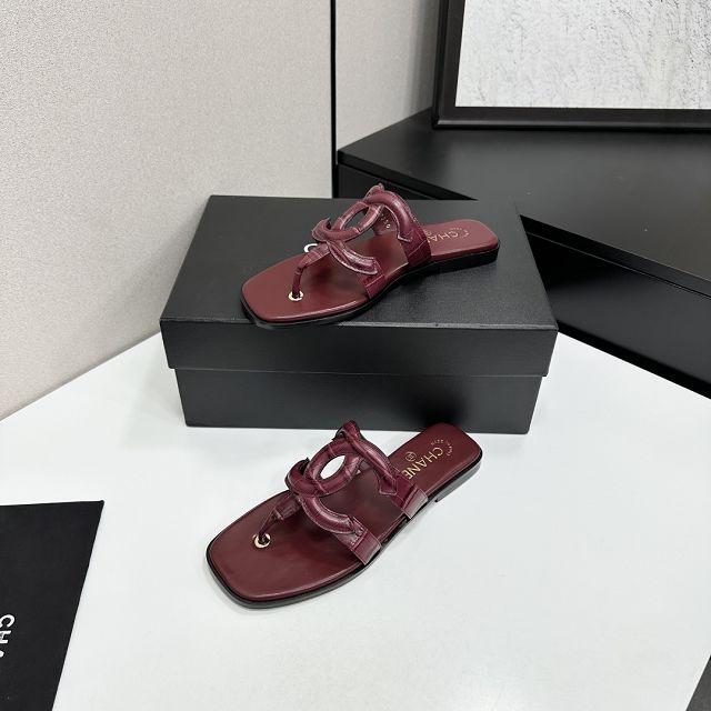 CC original lambskin thongs CH00501