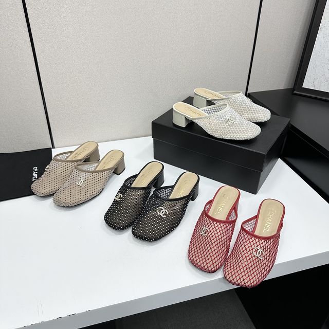 CC original mesh 40mm mules CH00506