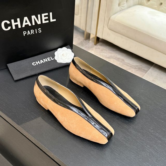 CC original crocodile calfskin ballet flats CH00529