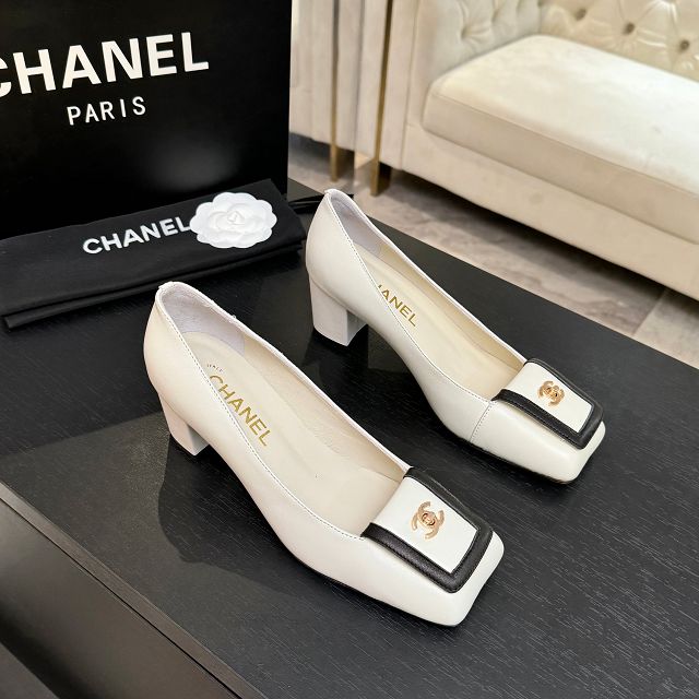 CC original lambskin 40mm pumps CH00519