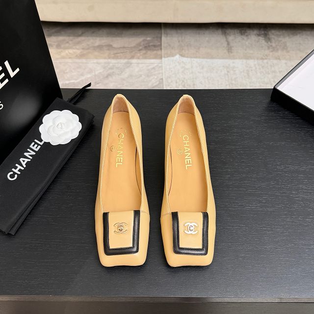 CC original lambskin 40mm pumps CH00519