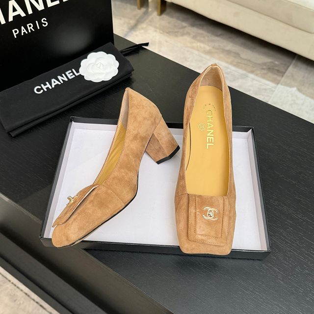 CC original lambskin 40mm pumps CH00519