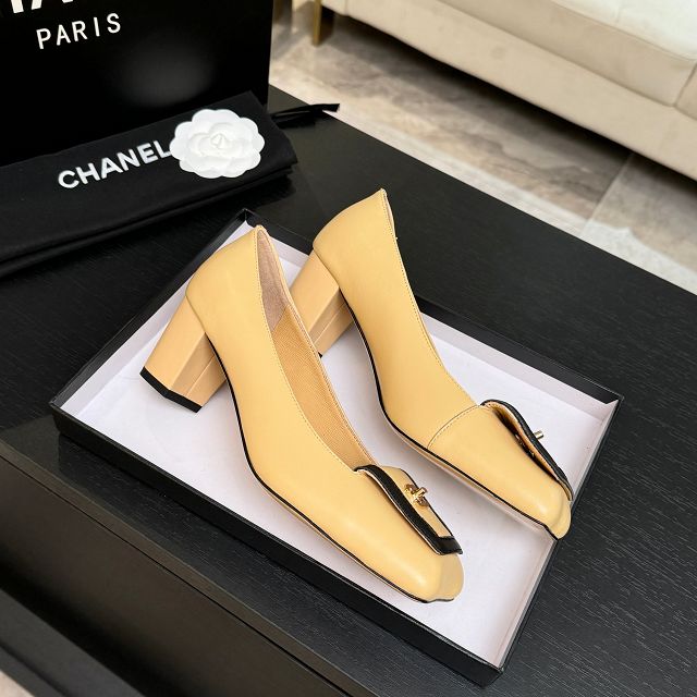 CC original lambskin 40mm pumps CH00519