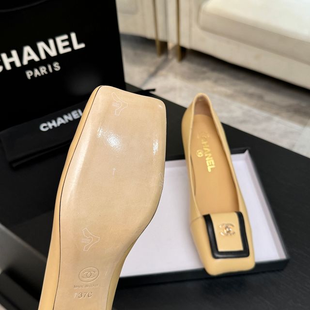 CC original lambskin 40mm pumps CH00519