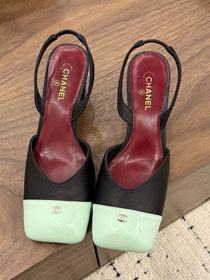 CC original lambskin 60mm slingbacks CH00520