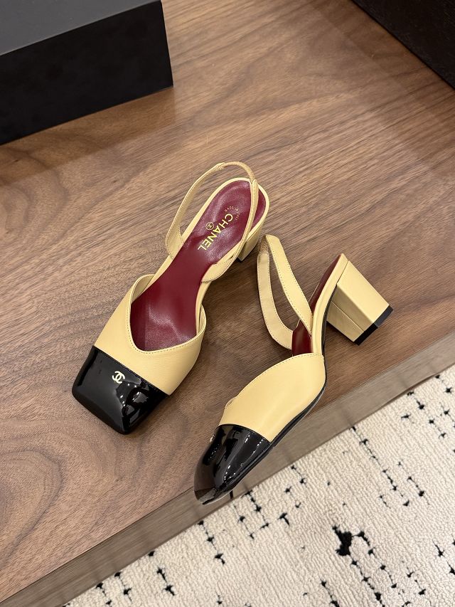 CC original lambskin 60mm slingbacks CH00520