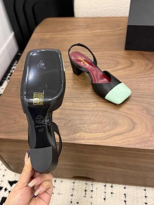 CC original lambskin 60mm slingbacks CH00520