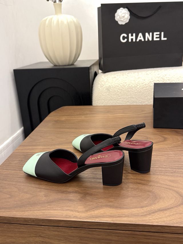 CC original lambskin 60mm slingbacks CH00520