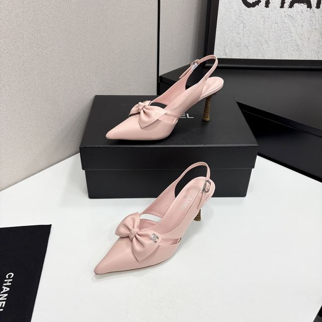 CC original lambskin 65mm slingbacks CH00531