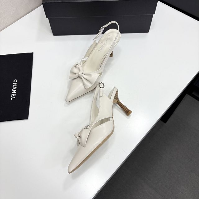 CC original lambskin 65mm slingbacks CH00531