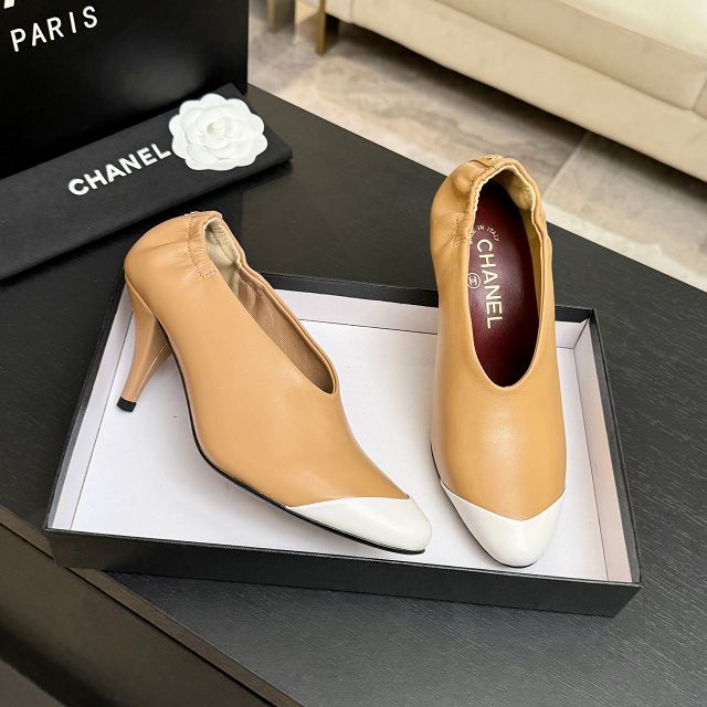 CC original lambskin 75mm pumps CH00528