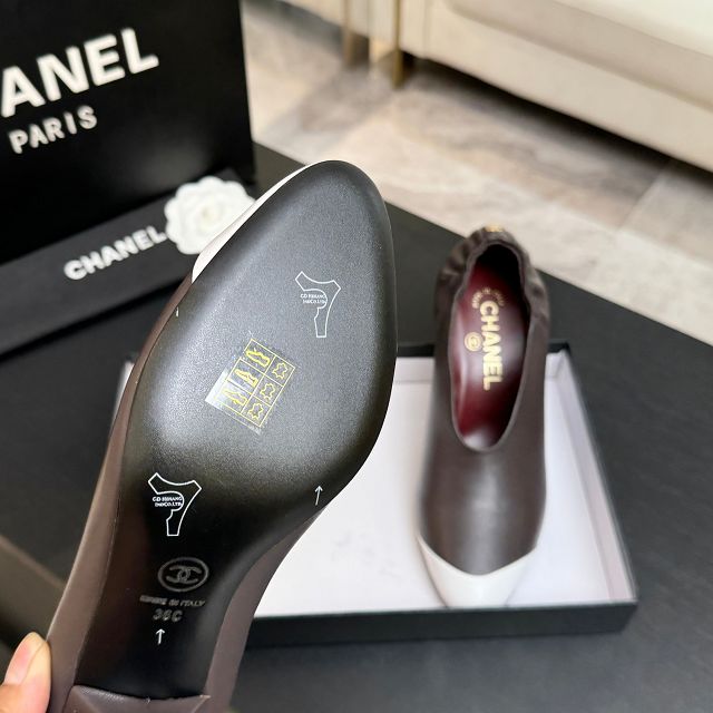 CC original lambskin 75mm pumps CH00528