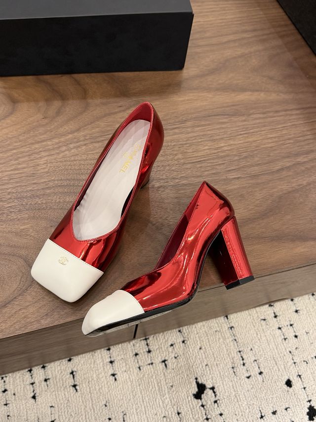 CC original lambskin 90mm pumps CH00523