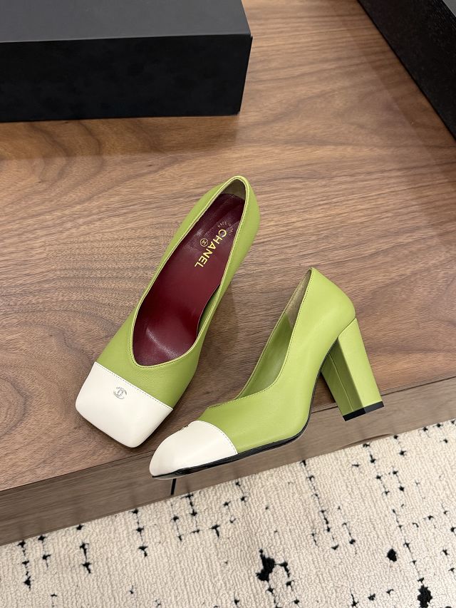 CC original lambskin 90mm pumps CH00523