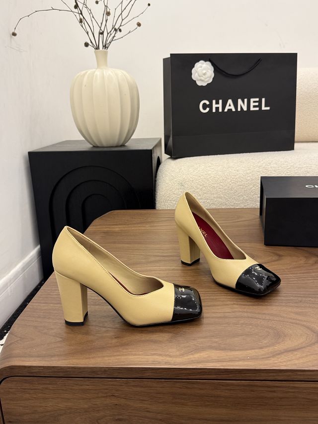 CC original lambskin 90mm pumps CH00523