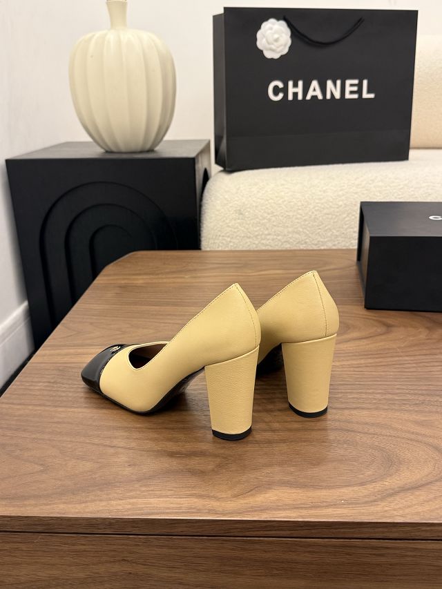 CC original lambskin 90mm pumps CH00523