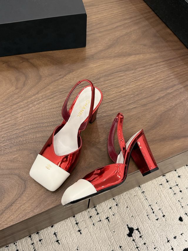 CC original lambskin 90mm slingbacks CH00522