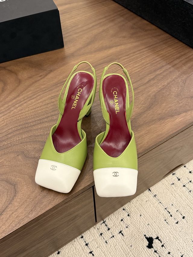 CC original lambskin 90mm slingbacks CH00522