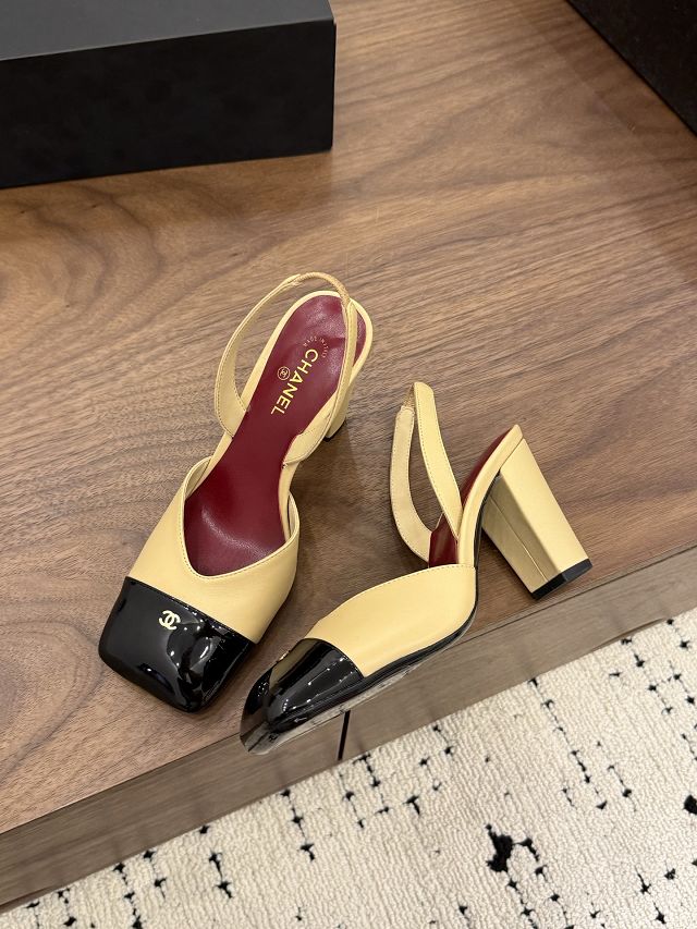 CC original lambskin 90mm slingbacks CH00522