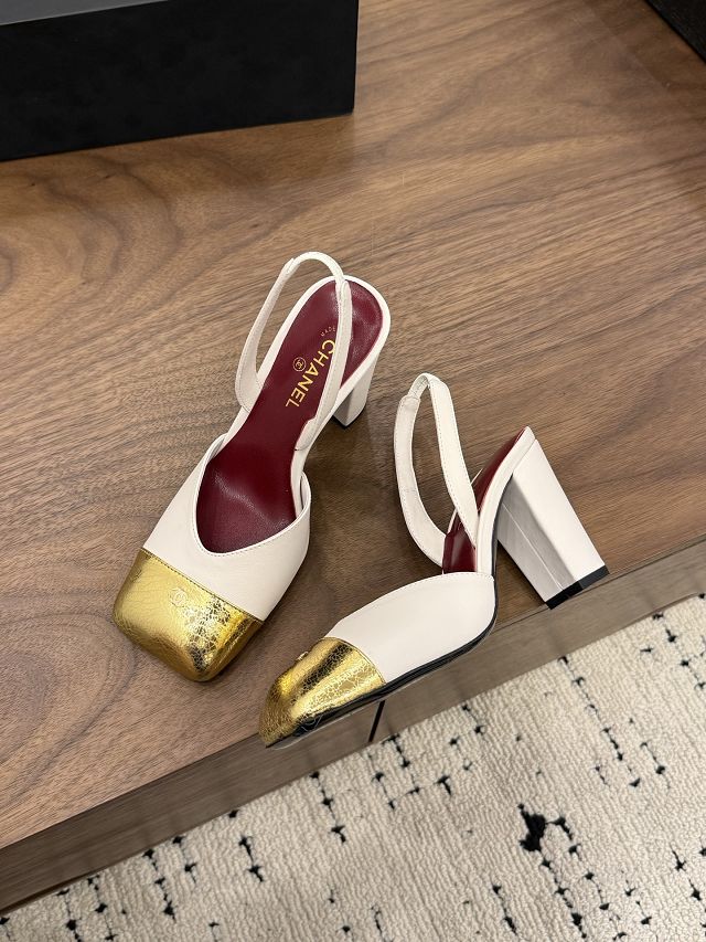 CC original lambskin 90mm slingbacks CH00522