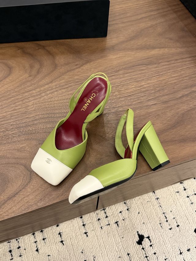 CC original lambskin 90mm slingbacks CH00522