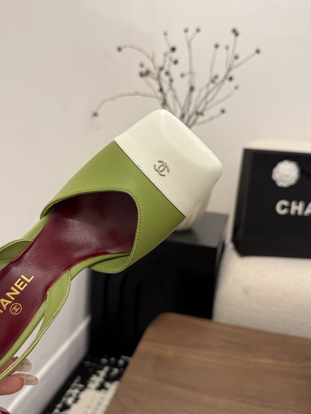 CC original lambskin 90mm slingbacks CH00522