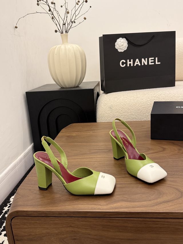 CC original lambskin 90mm slingbacks CH00522